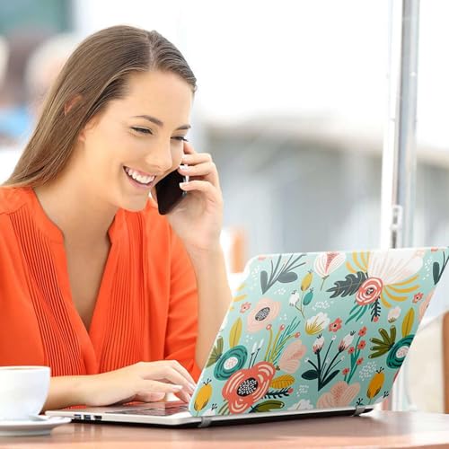 Image of Galaxsia Floral D19 Full Body Vinyl Laptop Skin /Sticker /Cover Upto 15.6 Inches Laptops Laminated-Removable-HD Quality Compatible for Hp-Dell-Sony-Lenovo-Asus etc.(15x10 Inches)