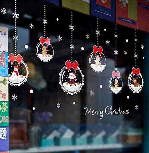 Pegatinas de pared bola de cristal decorativa arte de la pared extraíble hogar vinilo ventana apliques decoración baño 60X45cm