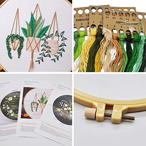 Beifon 3 Pezzi Kit Ricamo Starter Ricamo con