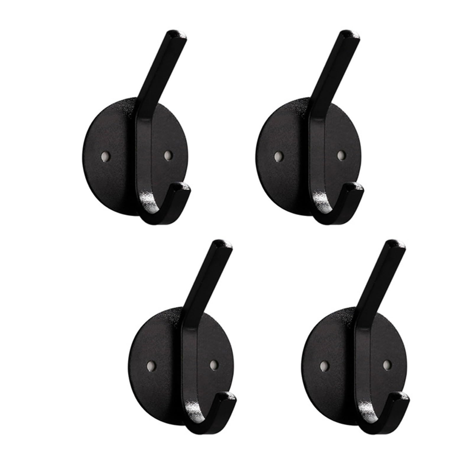 Rohcghc Black Round Coat Rack, Wall Hooks(Black Round)