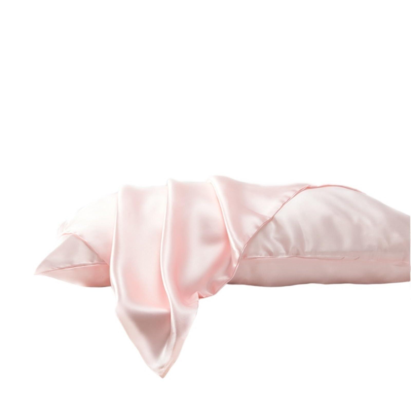 Double Silk Pillowcase 48 * 74CM(Light pink)