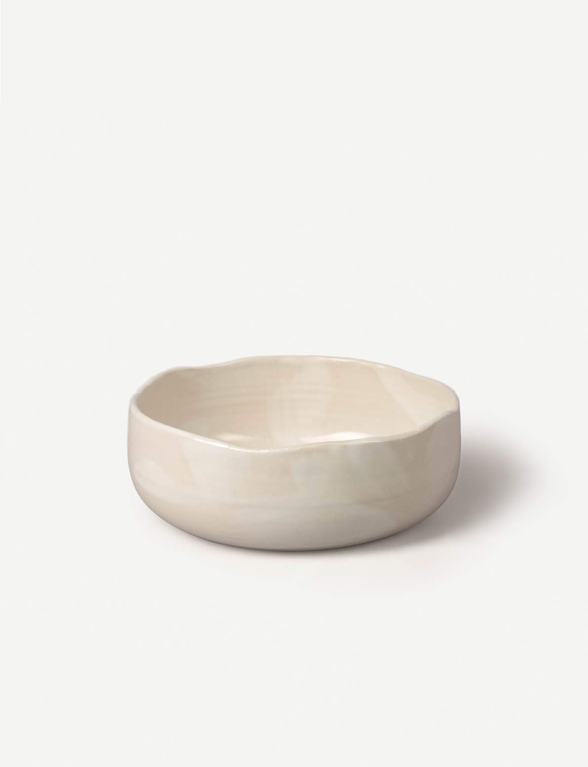 Ikai Asai Stoneware Serving Bowl - Dimensions (in cm) : Length: 19, Height: 6.7, Breadth: 18.6