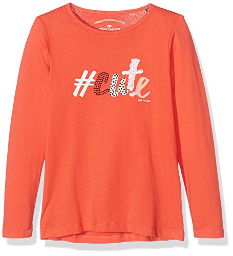 TOM TAILOR Flared Longsleeve with Wording Maglia a...