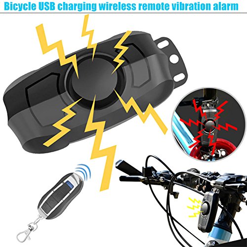 Preisvergleich Produktbild Crewell Diebstahlsicherung Professioneller Fahrrad Alarm, schaltet Fernbedienung Vibration Alarm Wireless-Sicherheit 110dB