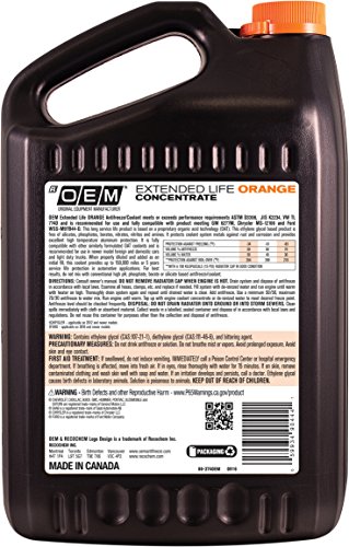 Image of Recochem OEM 86-374OEM Orange Premium Antifreeze Concentrate Extended Life ORANGE, 1 gallon, 1 Pack