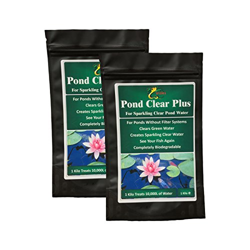 HYDRA Pond Clear Plus 2x1Kg Pond Green Water Removal Treatment without External Filter Box
