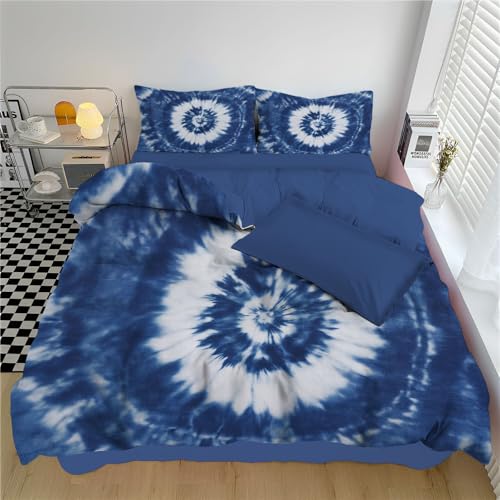 Housse de couette 3D tie-dye sans repassage pour éliminer les plis du lit