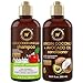 WOW Apple Cider Vinegar Shampoo & Hair Conditioner Set - Increase Gloss, Hydration, Shine - Reduce Dandruff & Frizz - No Parabens or Sulfates - For All Hair Types, Adults & Children - 500 mL