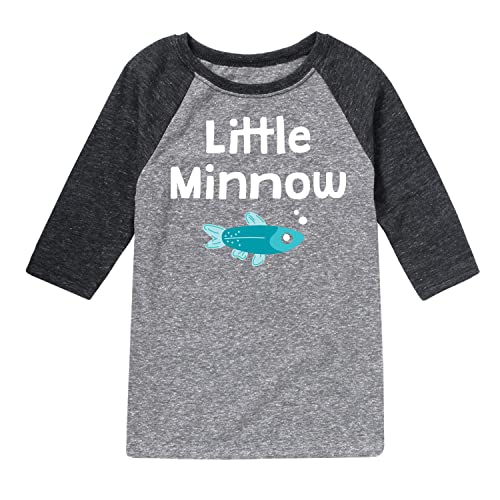 Instant Message - Little Minnow - Toddler & Youth Raglan Graphic T-Shirt