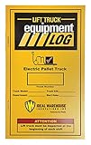 Replacement Lift Truck Log Book for Electric Pallet Truck