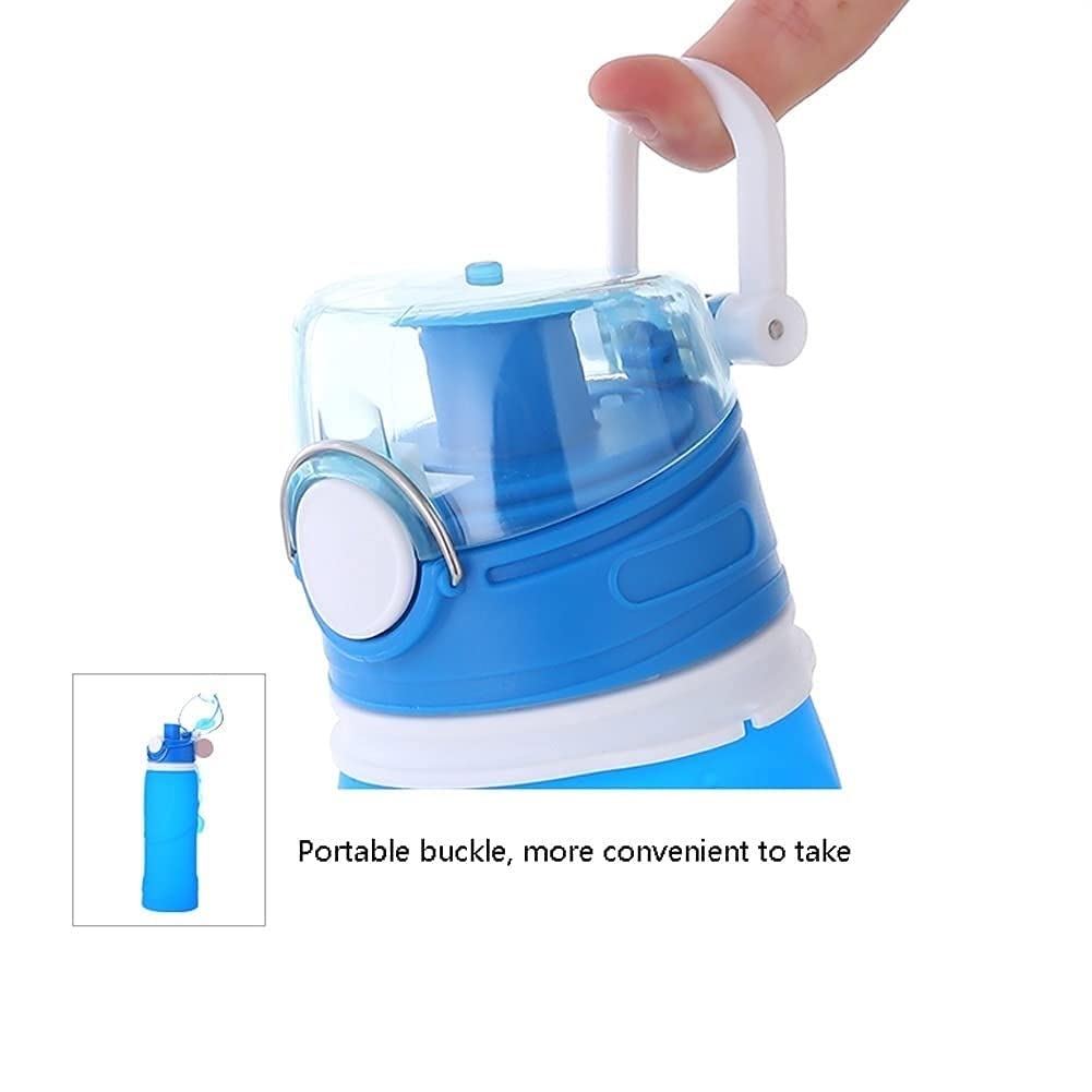 Bottiglia di Acqua Pieghevole Bottiglia di Sport Bottiglia in Silicone Bottiglie d'Acqua Pieghevole Portatile 750 ml / 24,8 oz for Viaggi Escursionismo Ciclismo Sport Bottiglia da Campeggio