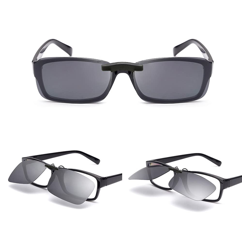 TopHomer Polarized Clip on Sunglasses Over Glasses, Anti-Glare UV400, for Men Women Driving Travelling Outdoor Sport - Image 4