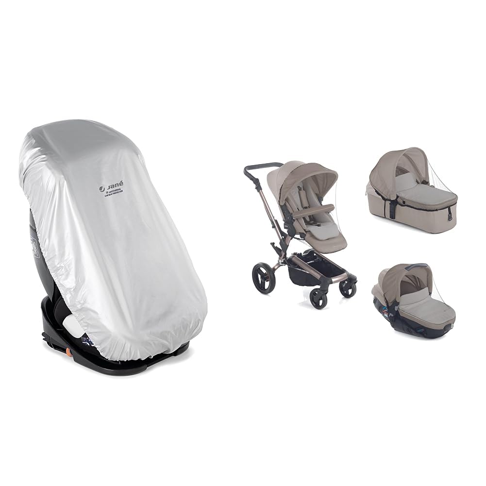 Jané Funda Antitérmica para Silla de Coche Infantil, Universal, para Grupos 0 1 2 3, Anti-UV & Mosquitera para Cochecitos, Capazos y Portabebés, Universal