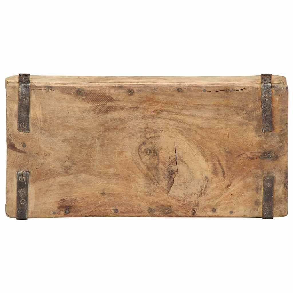 Bandejas de madera maciza de color marrón, 30 x 15 x 9 cm, juego de 4 piezas con superficie mate para interior y exterior, versátil como bandeja de servicio y almacenamiento