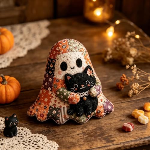 Kit de costura DIY de fantasma para decorar tu escritorio en Halloween 2