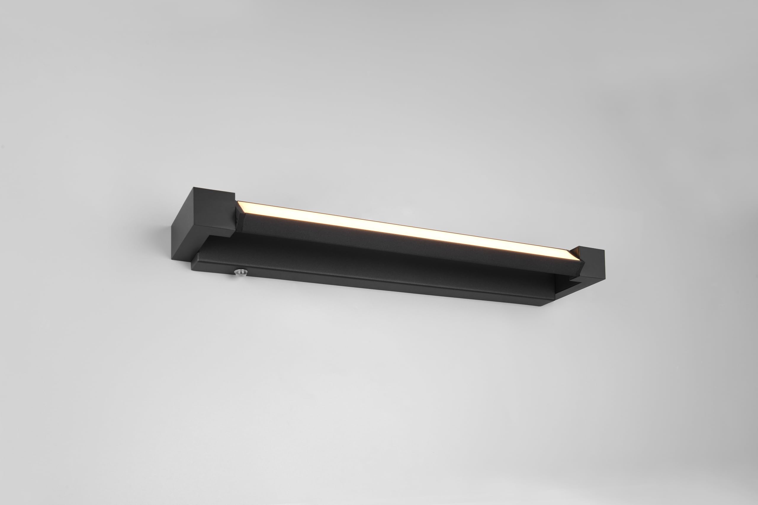 Trio Leuchten FABRIZIO LED Applique de salle de bain 9W Aluminium Noir mat Dimmable Couleur réglable
