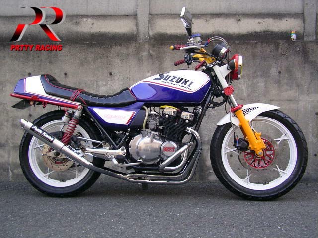 Amazon | PRETTY RACING製 GSX400FS 分割式 50.8π (流タイプ3) PRETTY