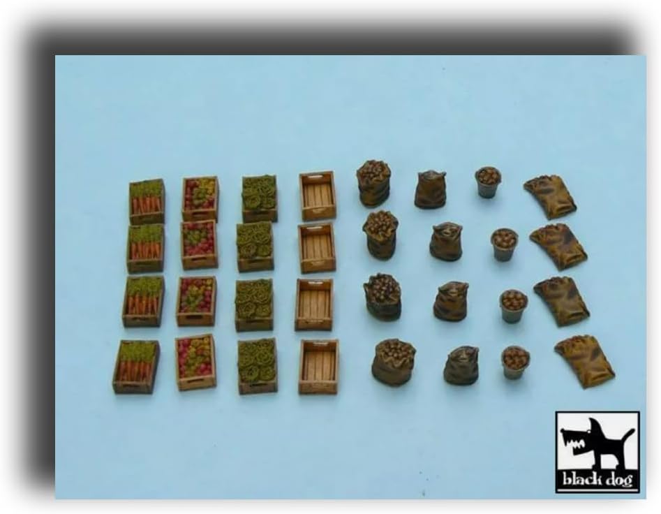 Black Dog T48010 1/48 Food Supplies #1 Accessories Set 32 Resin Parts