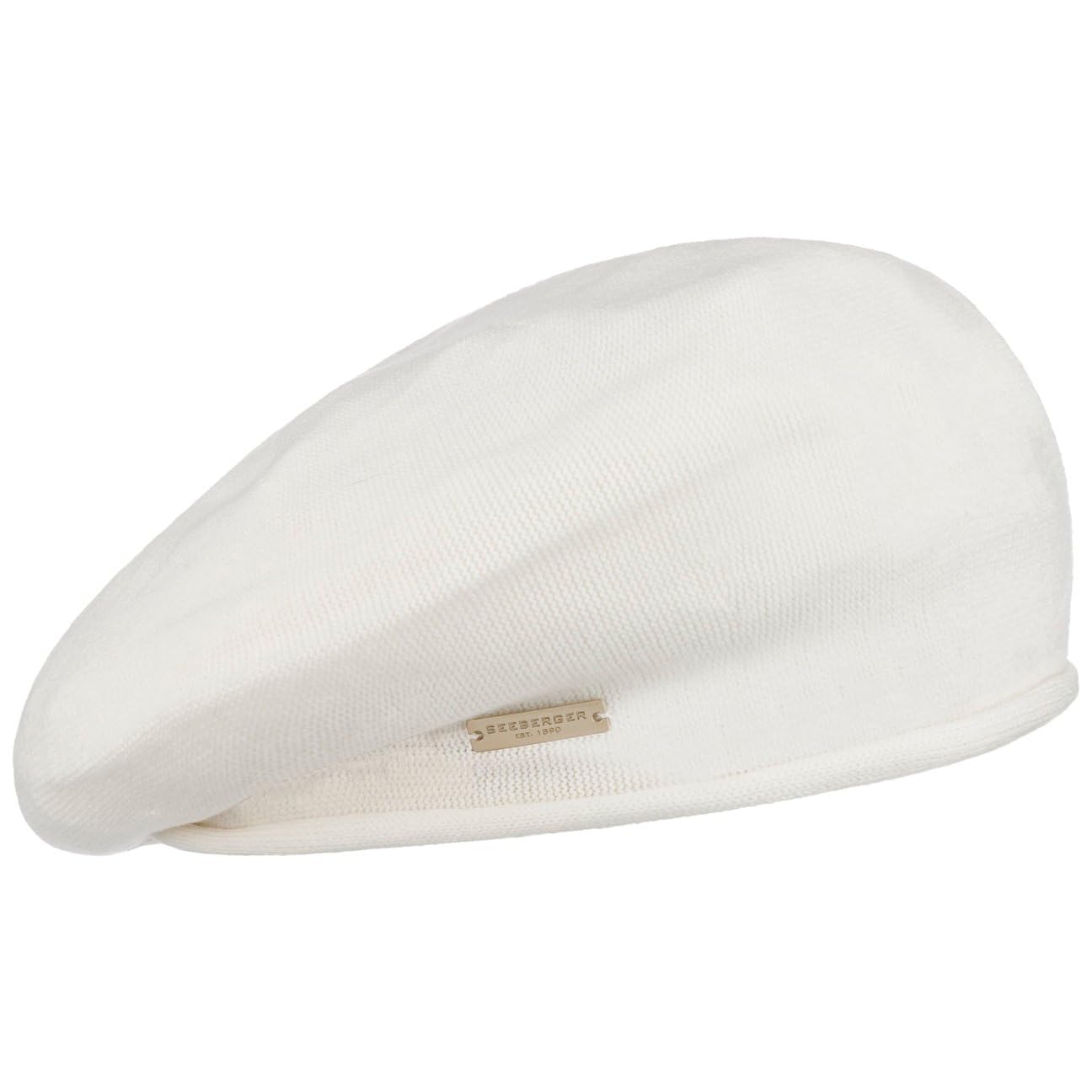 Seeberger Basco Bordo Arrotolato Donna/Bambini - Beanie d´Estate Berretto da Donna Lungo Estate Primavera/Estate