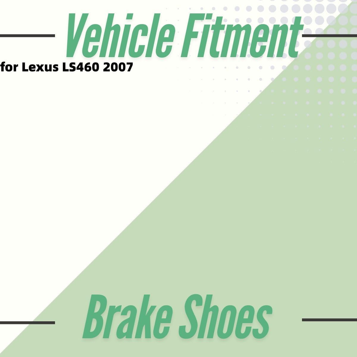 Parking Brake Shoes Rear Emergency Brake Shoes a set Replacement for Lexus LS460 4.6L 2007 Brake Shoe