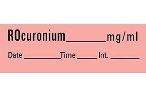 AN-161 Anesthesia Removable Tape for Rocuronium Tracking