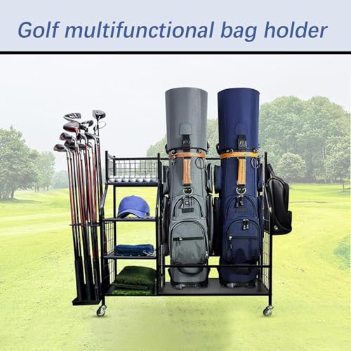 Organisateur de sac de golf : fini le désordre avec ce grand rack de stockage