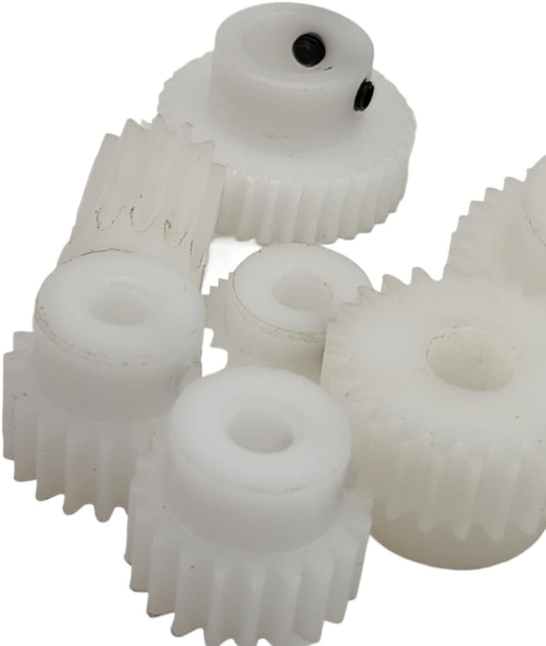 Plastic Motor Gear,1pcs 1 Module 24 Teeth Spur with Step 26mm Diameter 10mm Thickness Straight Cylindrical Pinion Spindle(9mm BORE)