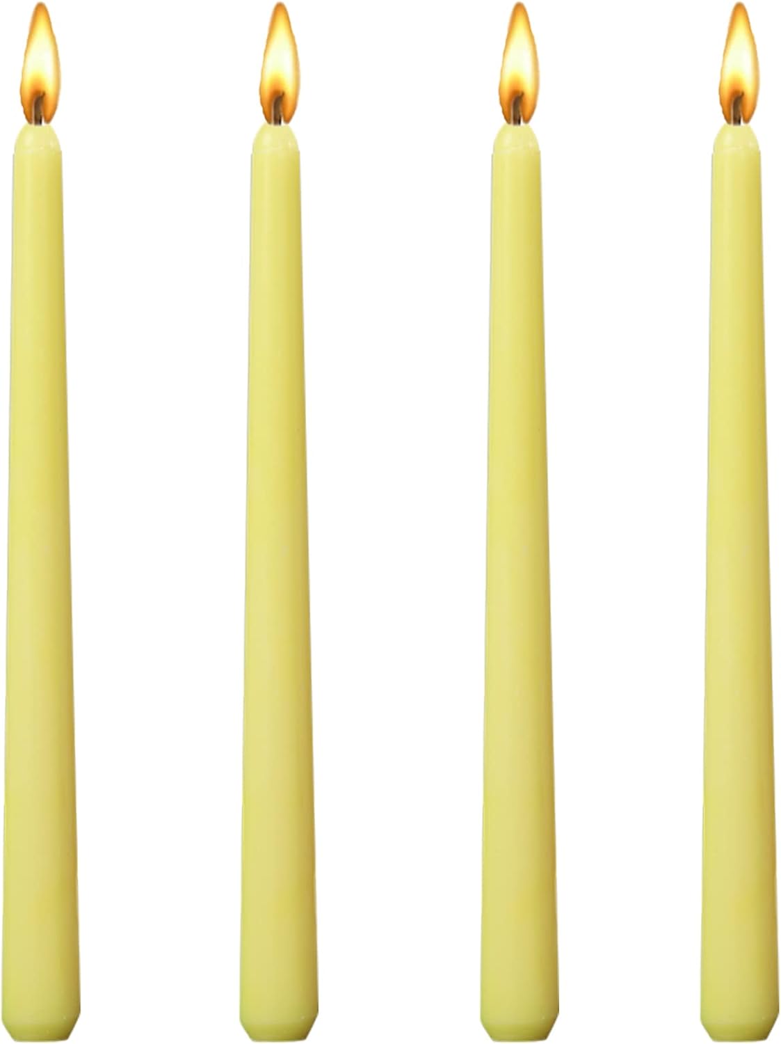 10 inch Taper Candles 4 Pack Metallic Taper Spiral Candle