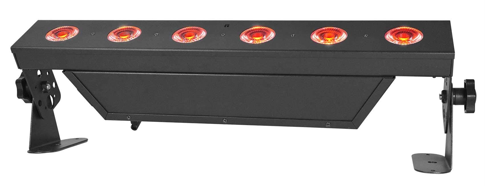 Rockville (2) Best Strip 60 Black Rechargeable Wash Light Bars w/Wireless DMX