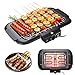 Victoam 2000W Electric BBQ Grill, 6-Level Temperature Control Max 350°C, Low Smoke Adjustable Height Indoor Outdoor Portable Grill for Backyard Party Camping & Family Gathering