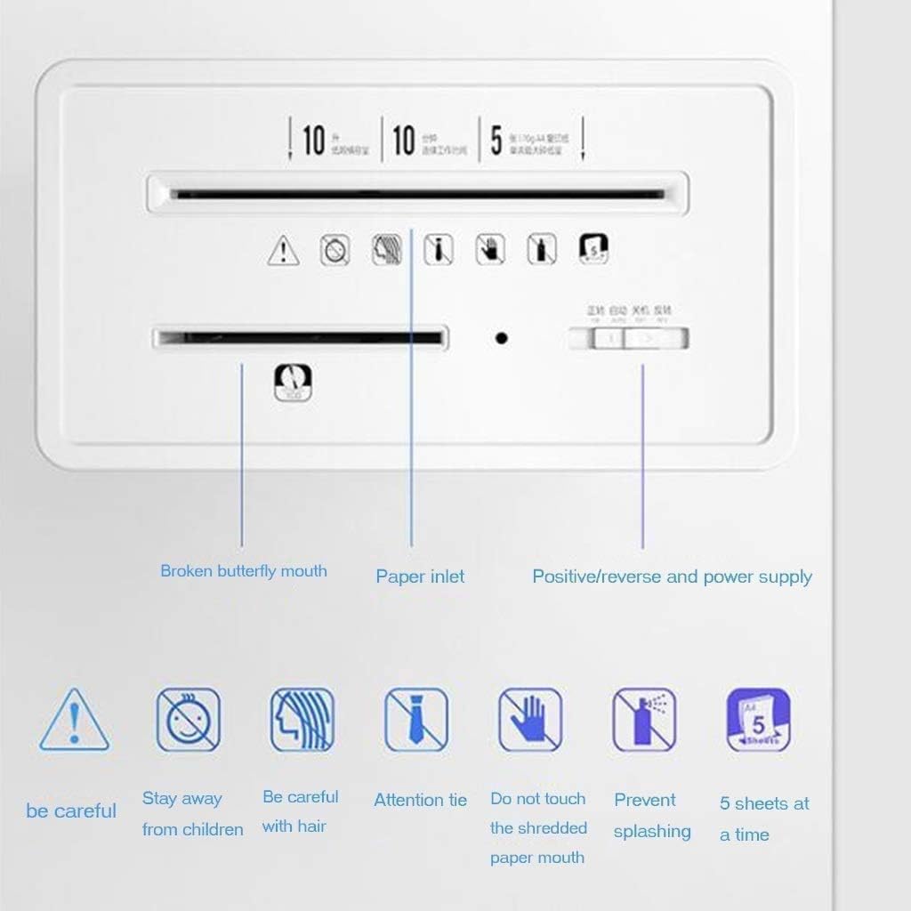 Paper Shredder - Small Portable Office Waste Paper Commercial Electric Large Paper Shredder