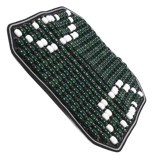 Funda de asiento de coche con bolas de madera refrescante y efecto masaje en color verde 5