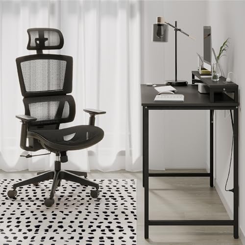 Image of Realspace Radano Mesh High-Back Executive Office Chair, Black, BIFMA Compliant