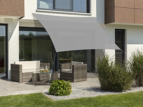 Tenda da sole Lanzarote in poliestere 1.3 kg 360 x 360 cm colore: grigio argento