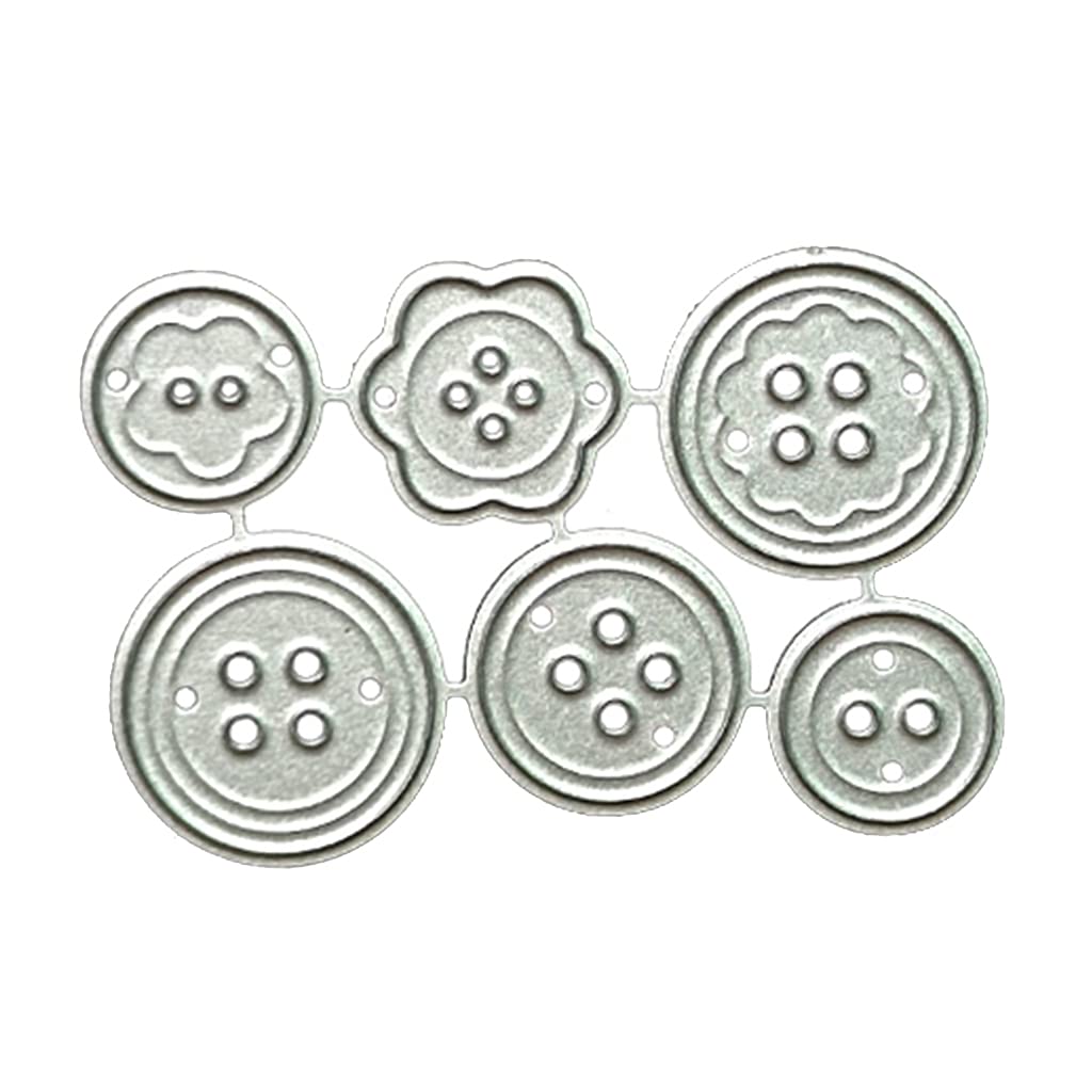 Maxtonser Button Cutting Dies Metal Stencil Template Mold Carbon Steel Mould Embossing Craft Decoration for Home School Supplies