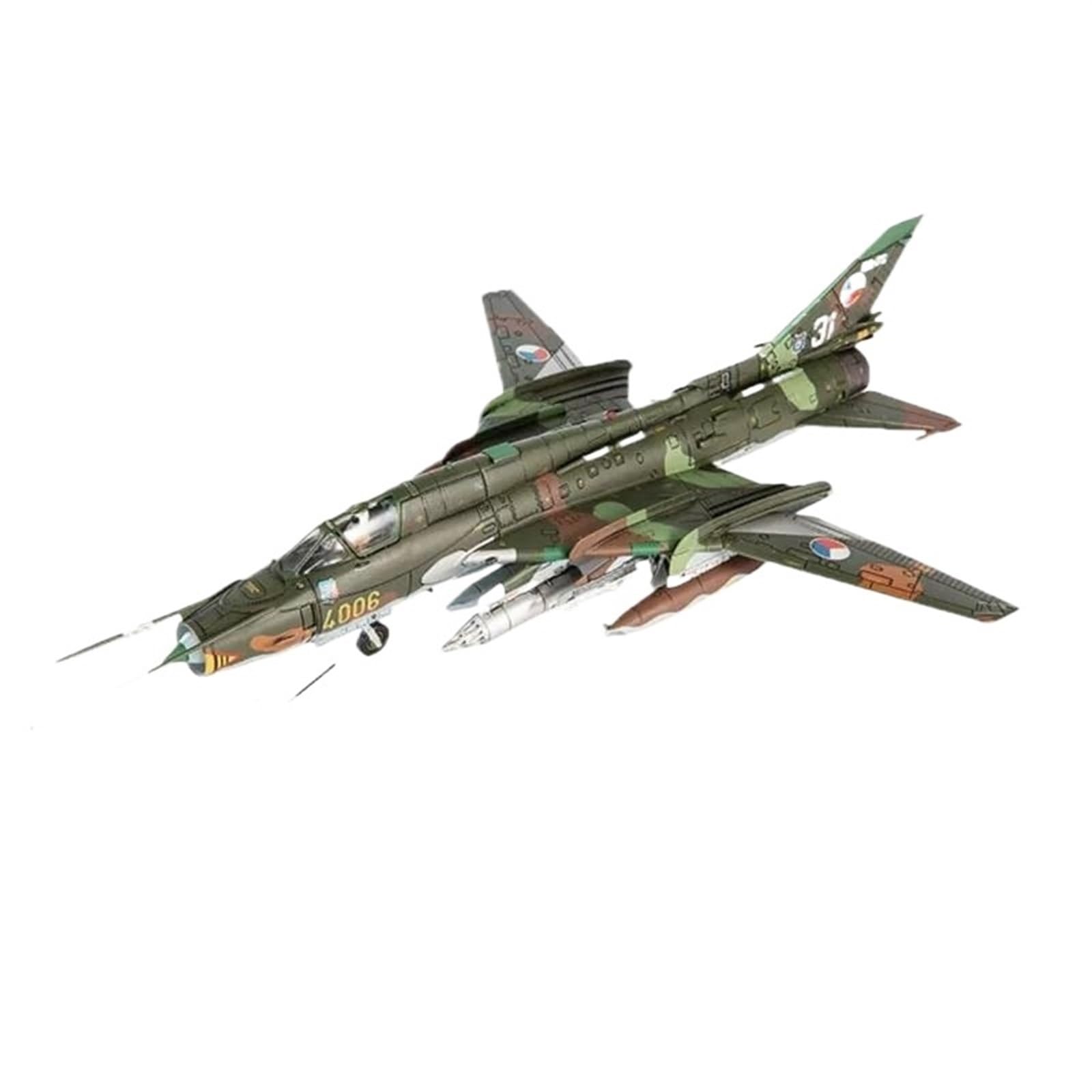 ENXCLWTW Escala 1/72 para La Fuerza Aérea Checa SU22 SU-22M4, Caza De Montaje, Modelo De Avión De Aleación Fundida A Presión, Serie F Avión a Escala