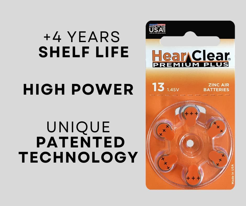 Hearclear ヒアークリアー 補聴器電池 橙 P13 PR48 60個 Amazon.co.jp: Hearclear ヒアークリアー 補聴器電池 橙 P13