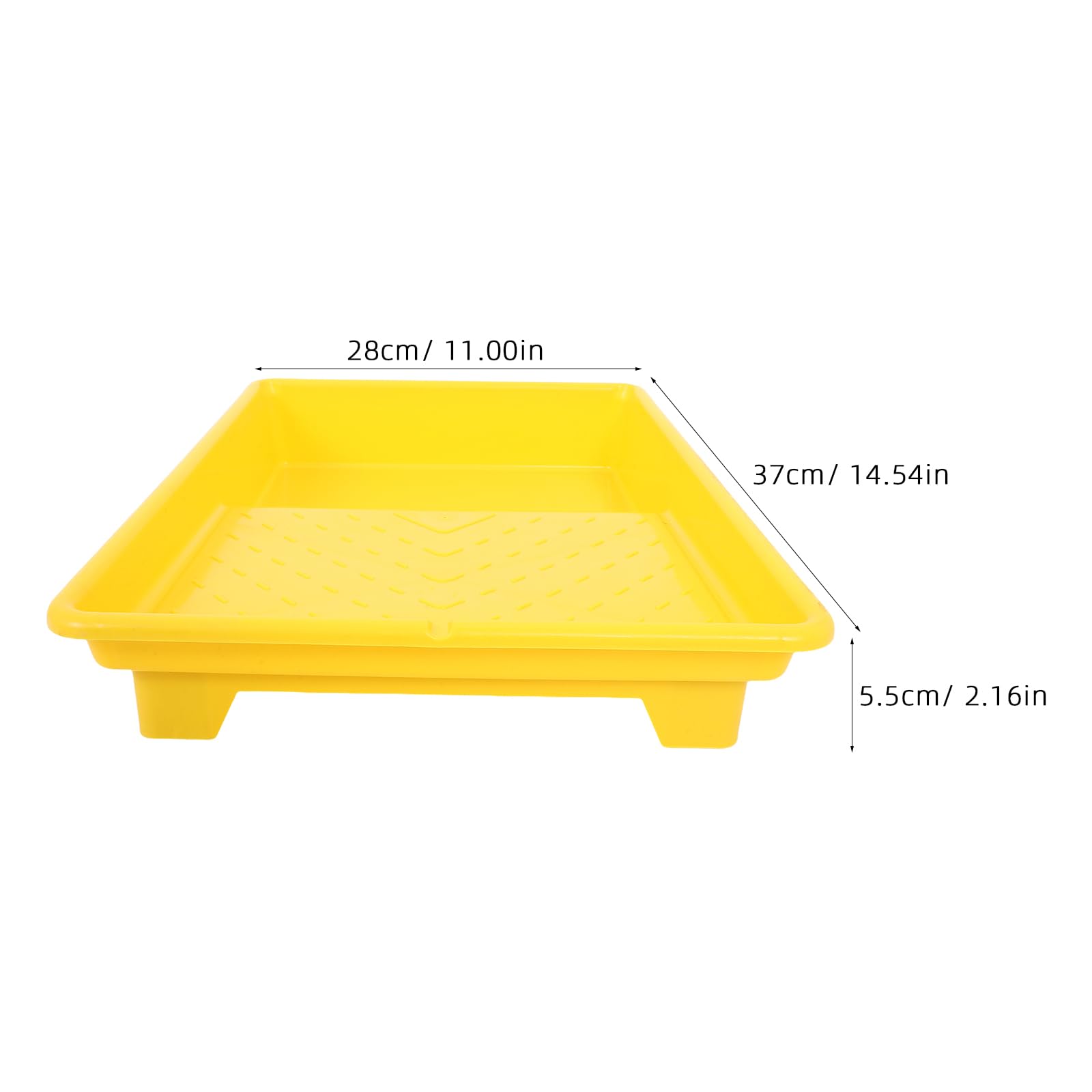 DOITOOL 5 plastikowych tacek na wałki malarskie: Wielokrotnego użytku tacka do farb – tacka do mieszania kolorów do projektów DIY, malowania ścian, artykułów do remontu domu, 14,5 x 11 x 2,2 cala