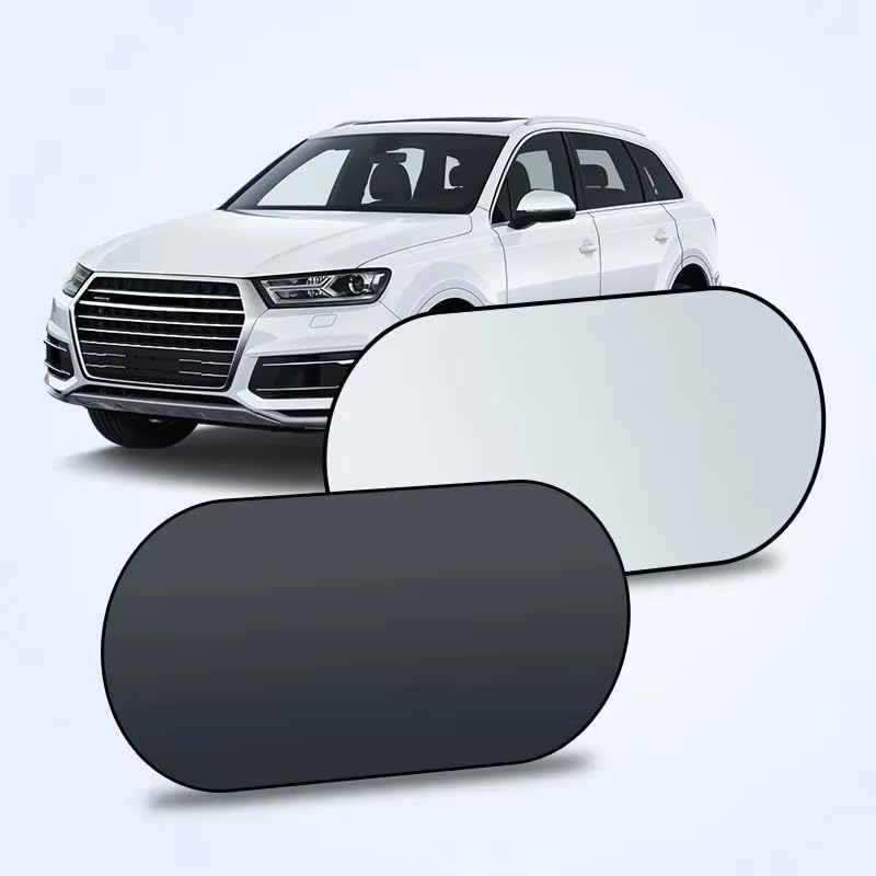 Parasol Luna Trasera para MG MGS6 EV Trophy 2025 2026, Protector Solar Coche UV con Ventosas, Marco de Metal con Memoria Plegable, 98x49 cm, 1 Pieza
