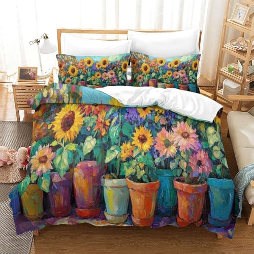 Housse de couette aquarelle pour chambre style rêve - 3