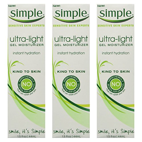 Simple Ultra-Light Gel Moisturizer 1.5 OZ (Pack of 3)