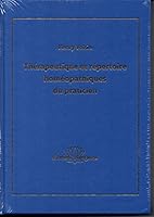 Thérapeutique et répertoire homéopathiques du praticien 2224004109 Book Cover