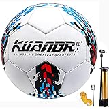 Material: El balón de fútbol Senston está hecho de piel sintética suave, que es suave y resistente a las patadas y no daña los pies. Material natural no irritante, apto para el entrenamiento diario de niños / novatos y futbolistas.
