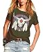 Romastory Womens Street Pattern T-shirt Short Sleeve Loose Summer Top Tee
