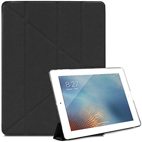 iPad 2/3/4 Origami Case - GOOOA Origami Smart Case Hard Back Cover (with Auto Wake / Sleep),fit iPad 2, 3 & 4 (2nd, 3rd and 4th Generation iPad),Black