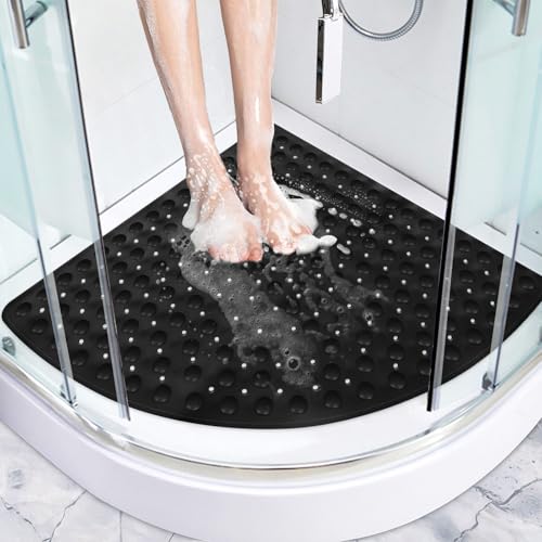 ZOKBOM Corner Shower Mat Non Slip 70x70cm