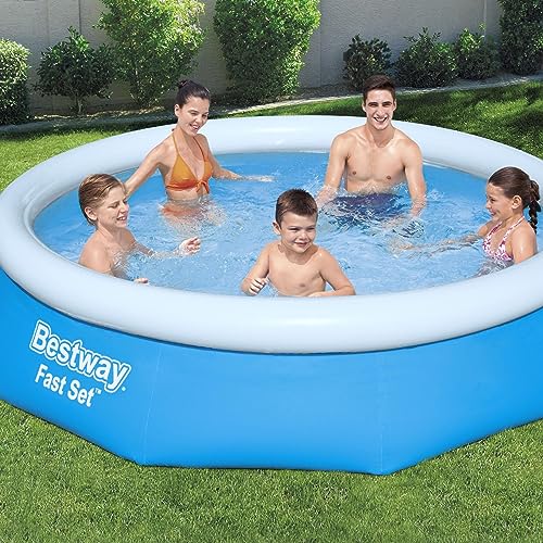 Bestway 10ft Fast Set Pool | Above Ground Swimming Pool for Kids and Adults, Outdoor Inflatable Pool, 3,800L