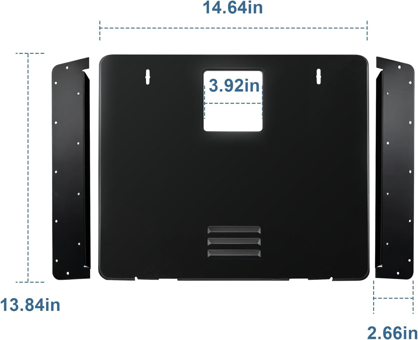 94951 RV Water Heater Door Conversion Kit Fits For Dometic RV Water Heater, Compatible with Atwood GCH6A-10E 6 Gallon, WH-6GA WH-6GEA WH-9GEA, Water Heater, Black