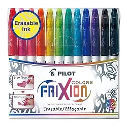 Pilot Frixion Colors Erasable Fibre Tip Colouring Pen - A…