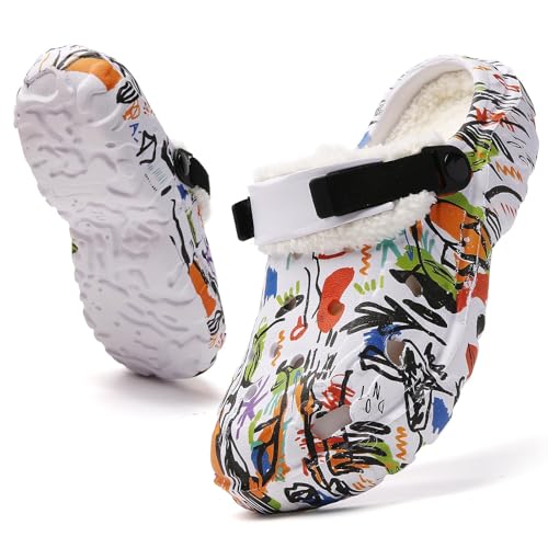 Chaussures de jardin hivernales fourrées pour hommes et femmes